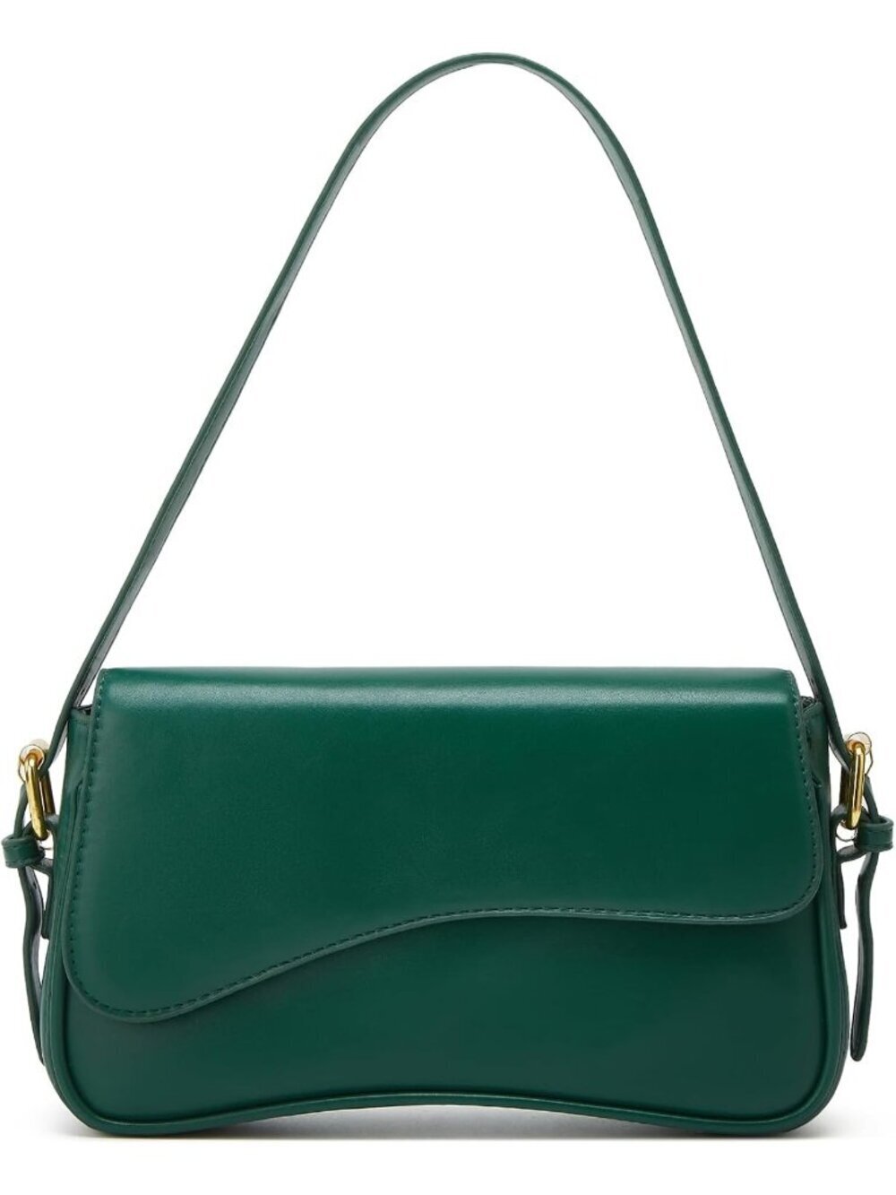 Women Green Crossbody Shoulder Bag Y2K PU Leather Daily Travel